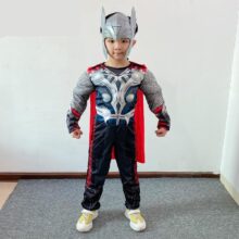 3pcs Kids Boys Thor Muscle Kawaii Jumpsuit 3pcs Kids Boys Thor Muscle Kawaii Jumpsuit