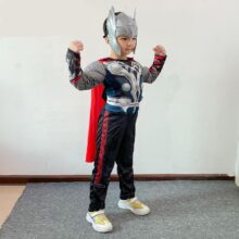 3pcs Kids Boys Thor Muscle Kawaii Jumpsuit 3pcs Kids Boys Thor Muscle Kawaii Jumpsuit