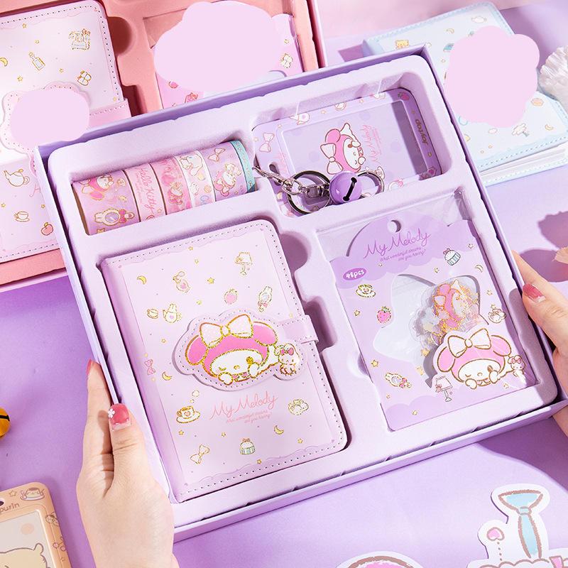Cartoon Hello Kitty Cinnamoroll Kawaii Magnetic Buckle Notebook