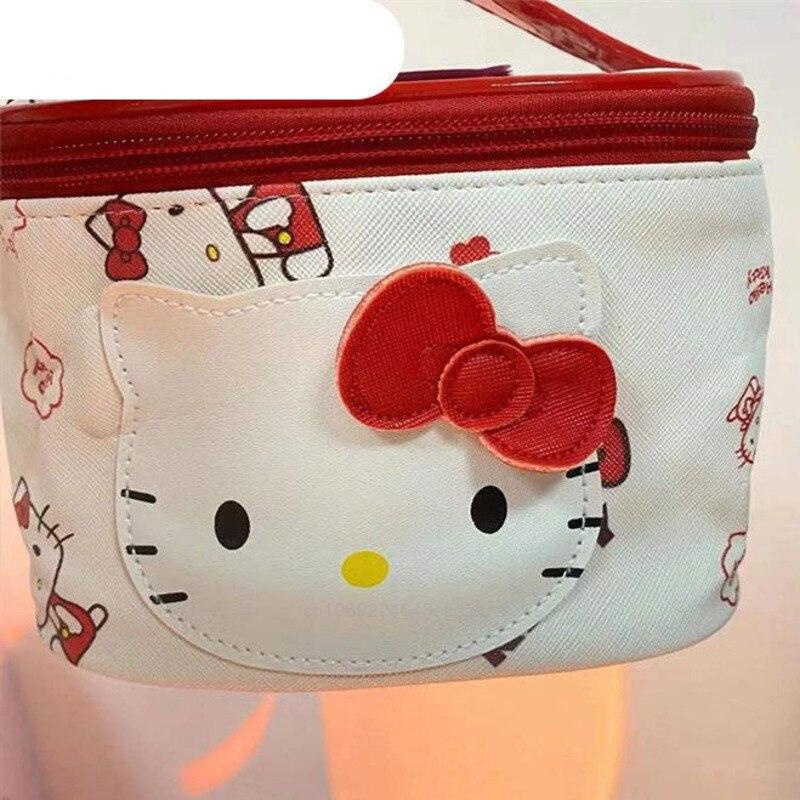 Cartoon Hello-Kitty Kawaii Fashionable Cosmetic Bag Cartoon Hello-Kitty Kawaii Fashionable Cosmetic Bag