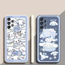 Cartoon Cinnamoroll Melody Liquid Rope Funda Phone Case For Samsung Cartoon Cinnamoroll Melody Liquid Rope Funda Phone Case For Samsung