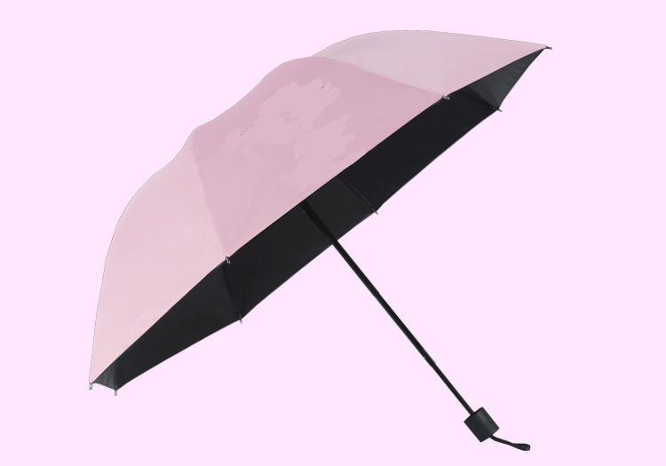 Cartoon Pig Pattern Folding Pink Kawaii Umbrella