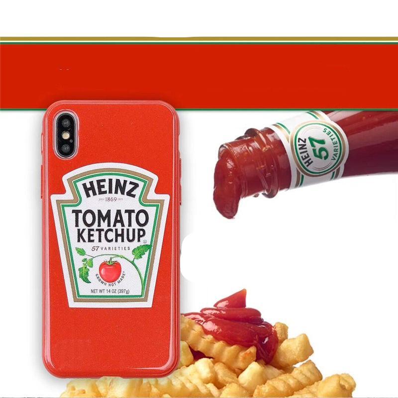 Hot Heinz Tomato Ketchup Mustard Soft Silicon Cases