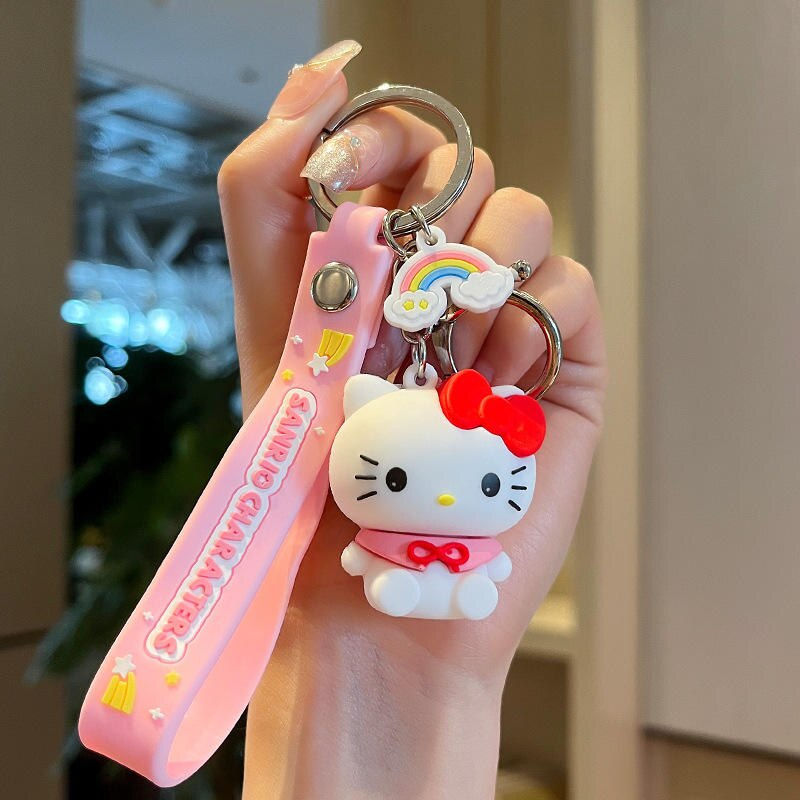 Cartoon Kawaii Hello Kitty Key Chain - KawaiiMerch.com