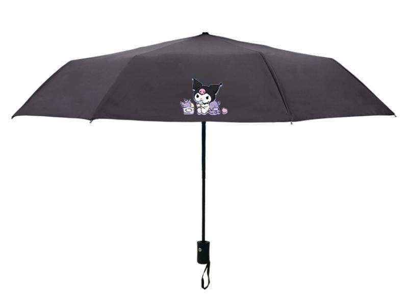 Kawaii Cartoon Kuromi Folding Umbrella
