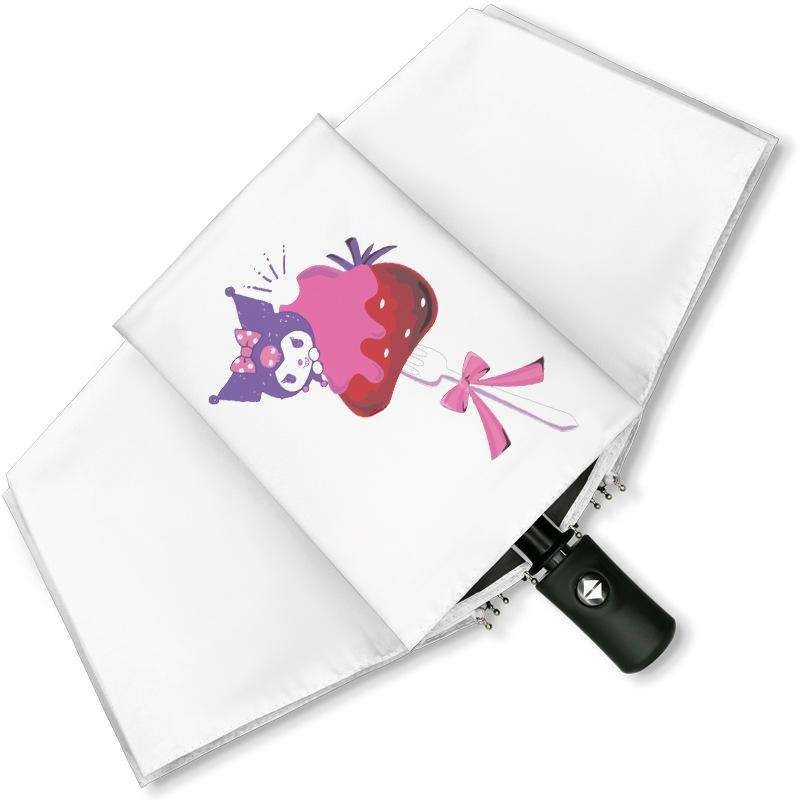 Kawaii Cartoon Kuromi Folding Umbrella