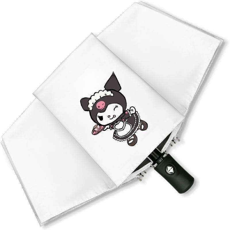 Kawaii Cartoon Kuromi Folding Umbrella