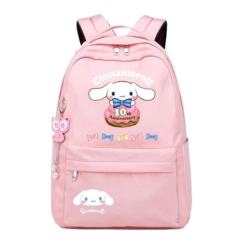Kawaii Sanrio Schoolbag Women's Backpack Girl Campus Backpack All-match Junior High School Student High School Student Gift