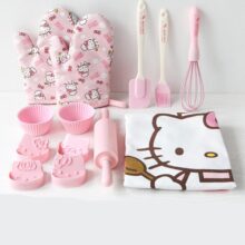 Sanrios Kawaii Hellow Kitty Anime Cartoon Cute Children Parent-Child Baking Tool Household Cake Mould Set Birthday Gift Sanrios Kawaii Hellow Kitty Anime Cartoon Cute Children Parent-Child Baking Tool Household Cake Mould Set Birthday Gift