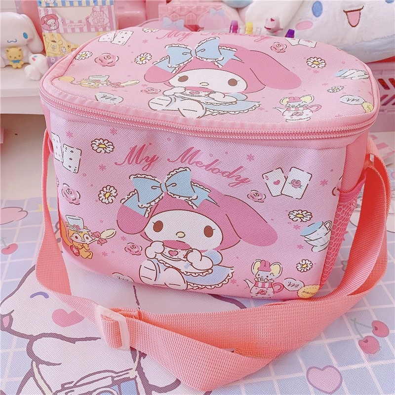 Cartoon My Melody Portable Kawaii Lunch Bag - KawaiiMerch.com