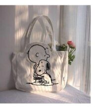 Kawaii Sanrio Snoopy Cartoon Cute Canvas Bag Shoulder Bag Zipper Bag Large Capacity Fashion Travel Bag Tote Bag Toys for Girls Kawaii Sanrio Snoopy Cartoon Cute Canvas Bag Shoulder Bag Zipper Bag Large Capacity Fashion Travel Bag Tote Bag Toys for Girls