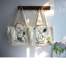 Kawaii Sanrio Snoopy Cartoon Cute Canvas Bag Shoulder Bag Zipper Bag Large Capacity Fashion Travel Bag Tote Bag Toys for Girls Kawaii Sanrio Snoopy Cartoon Cute Canvas Bag Shoulder Bag Zipper Bag Large Capacity Fashion Travel Bag Tote Bag Toys for Girls