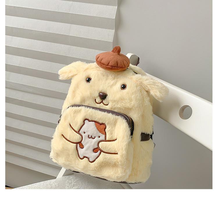 Sanrio Fashion Hello Kitty Backpacks Y2k Cartoon Cute Plush Women Bags Trendy Cute High Quality Schoolbag Student Handbags