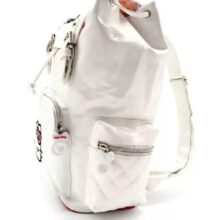 Sanrio Hello Kitty Pink Embroid Women's Backpacks 2023 New Korean Fashion PU Drawstring Backpack Girls Waterproof Schoolbag Sanrio Hello Kitty Pink Embroid Women's Backpacks 2023 New Korean Fashion PU Drawstring Backpack Girls Waterproof Schoolbag