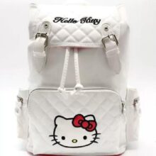 Sanrio Hello Kitty Pink Embroid Women's Backpacks 2023 New Korean Fashion PU Drawstring Backpack Girls Waterproof Schoolbag Sanrio Hello Kitty Pink Embroid Women's Backpacks 2023 New Korean Fashion PU Drawstring Backpack Girls Waterproof Schoolbag