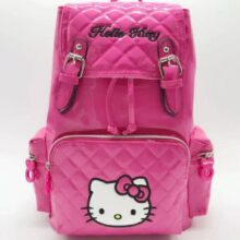 Sanrio Hello Kitty Pink Embroid Women's Backpacks 2023 New Korean Fashion PU Drawstring Backpack Girls Waterproof Schoolbag Sanrio Hello Kitty Pink Embroid Women's Backpacks 2023 New Korean Fashion PU Drawstring Backpack Girls Waterproof Schoolbag