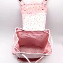 Sanrio Hello Kitty Pink Embroid Women's Backpacks 2023 New Korean Fashion PU Drawstring Backpack Girls Waterproof Schoolbag Sanrio Hello Kitty Pink Embroid Women's Backpacks 2023 New Korean Fashion PU Drawstring Backpack Girls Waterproof Schoolbag