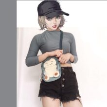 Cartoon Pokemon Characters Kawaii Backpack – Snorlax Cartoon Pokemon Characters Kawaii Backpack - Snorlax