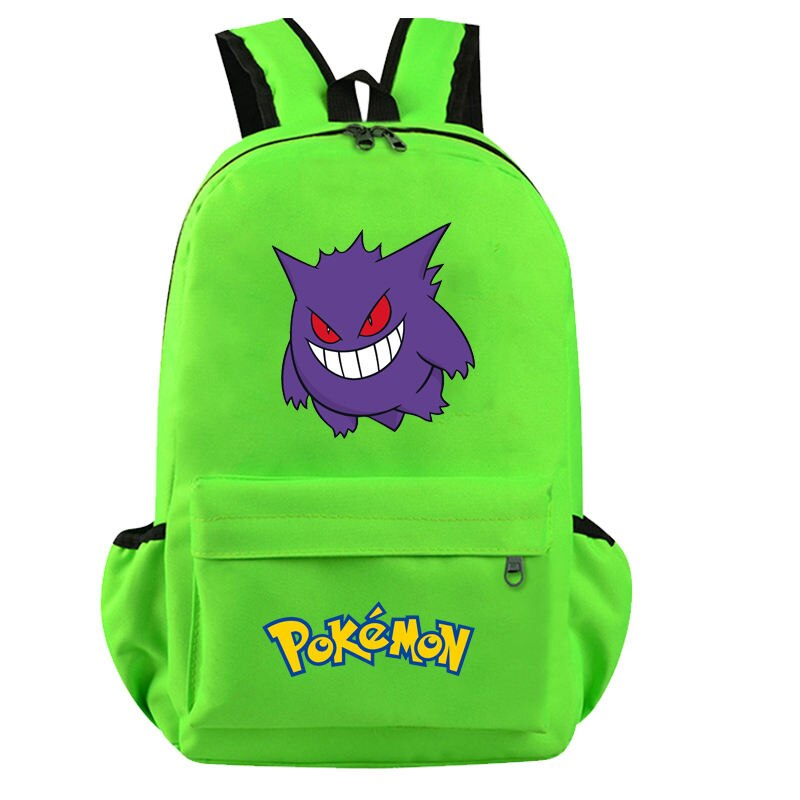 Cartoon Gengar Pokemon Adventure Student Kawaii Backpack 