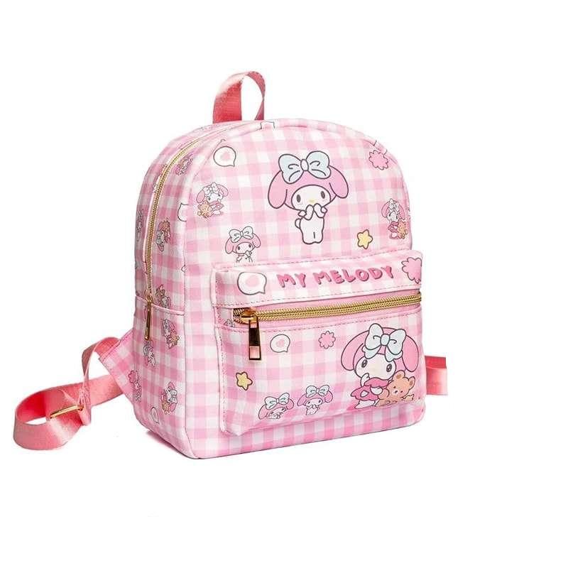 Anime Sanrio Cinnamoroll Kuromi My Melody Cute Mini Small Backpack for Children Outdoor Shopping Portable Waterproof Storage Bag
