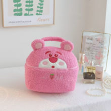 22cm Sanrio Bear Lotso Plush Kawaii Cosmetic Bag 22cm Sanrio Bear Lotso Plush Kawaii Cosmetic Bag