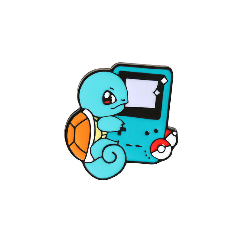 Cartoon Pokemon Squirtle Kawaii Brooches Pin