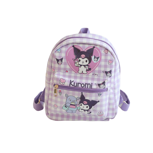 Cartoon Sanrio Kuromi Kawaii Waterproof School Bag - KawaiiMerch.com