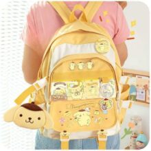 Kawaii Pompom Purin Cartoon School Bag For Student Kawaii Pompom Purin Cartoon School Bag For Student