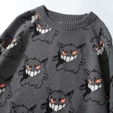 Anime Pokemon Gengar Sweater Women Harajuku Pattern Pullover Loose Korean Style Autumn Winter Warm Knitted Jumper Woman Sweaters Anime Pokemon Gengar Sweater Women Harajuku Pattern Pullover Loose Korean Style Autumn Winter Warm Knitted Jumper Woman Sweaters