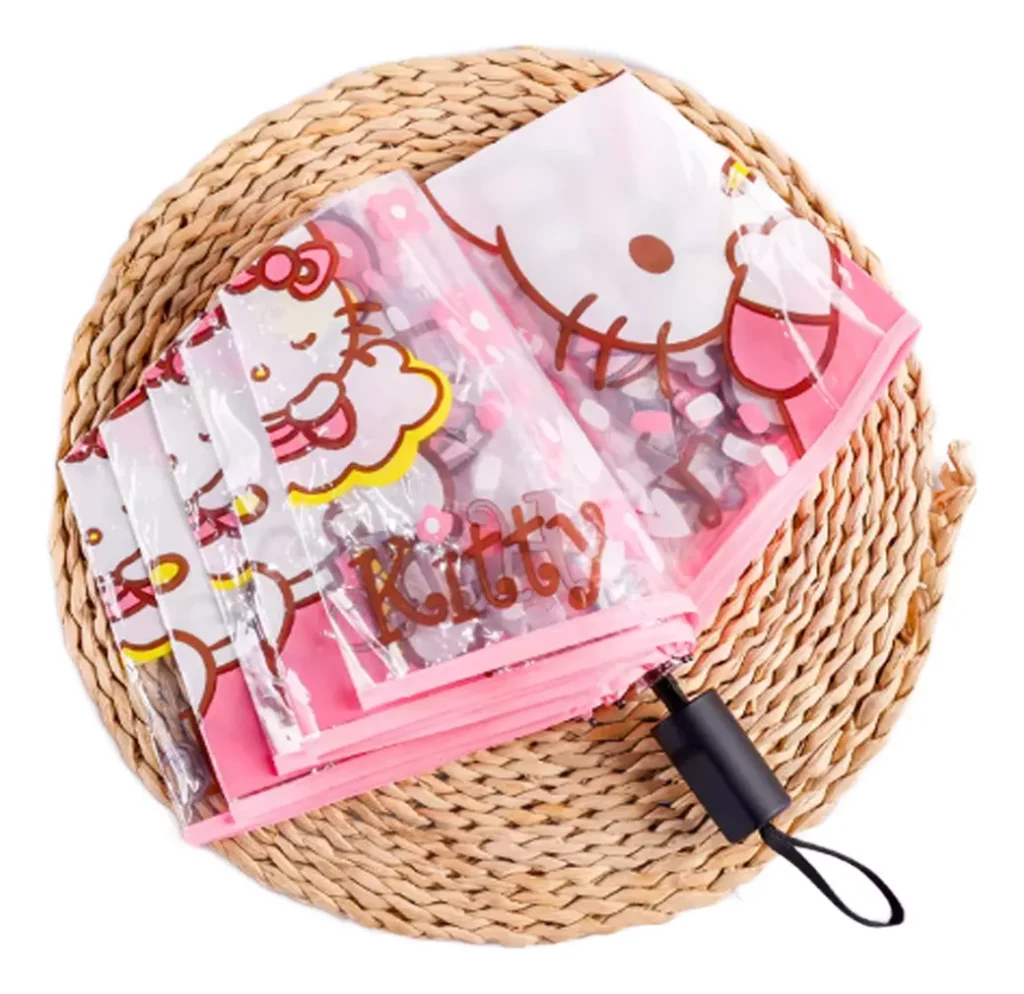 Cartoon Sanrio Hello Kitty Kawaii PVC Umbrella