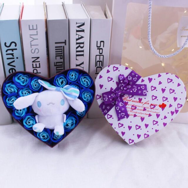 Cartoon Kawaii Cinnamoroll Plush Toy Gift Box