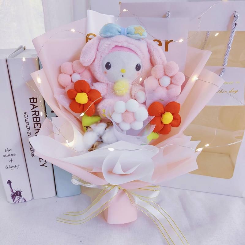 Cartoon Kawaii My Melody Plush Toy Bouquet - KawaiiMerch.com