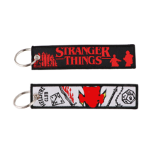 Stranger Things Logo Print Kawaii Embroidered Key Tag Stranger Things Logo Print Kawaii Embroidered Key Tag