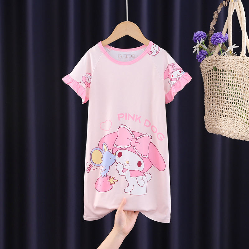 Kawaii Cartoon My Melody Nightdress - KawaiiMerch.com