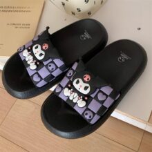 Sanrio Cartoon Kuromi Kawaii Slippers Sanrio Cartoon Kuromi Kawaii Slippers
