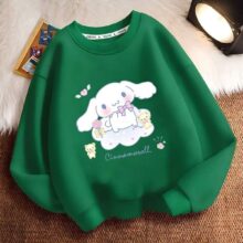 new Cartoon Sanrio Cinnamoroll Pattern Girls’ Sweatshirt Autumn And Winter Thickening Section Sweatshirt Girls’ Trendy Clothes new Cartoon Sanrio Cinnamoroll Pattern Girls' Sweatshirt Autumn And Winter Thickening Section Sweatshirt Girls' Trendy Clothes