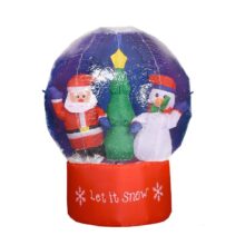 Kawaii Inflatable Santa Claus And Snow Globe Outdoor Christmas Decoration Kawaii Inflatable Santa Claus And Snow Globe Outdoor Christmas Decoration
