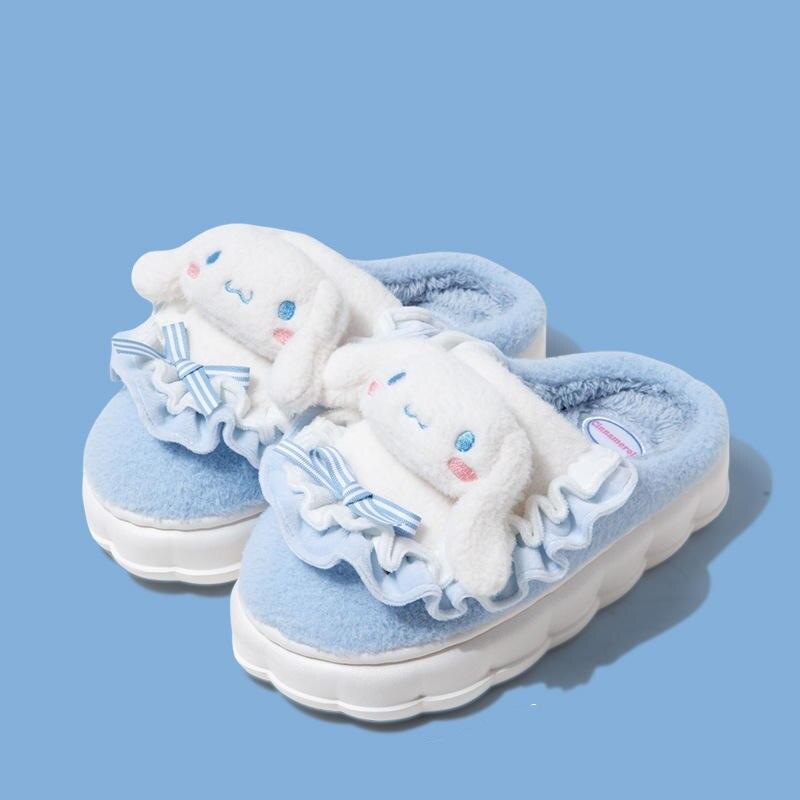 Kawaii Anime Cinnamoroll Soft Plush Shoes 