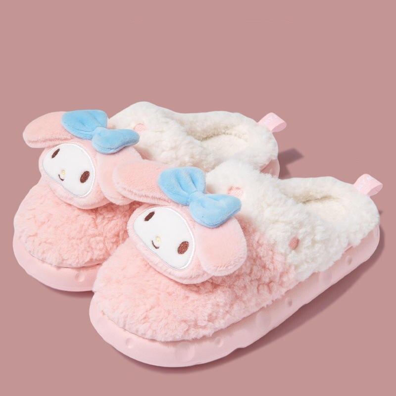 Kawaii Cartoon My Melody Soft Plush Shoes