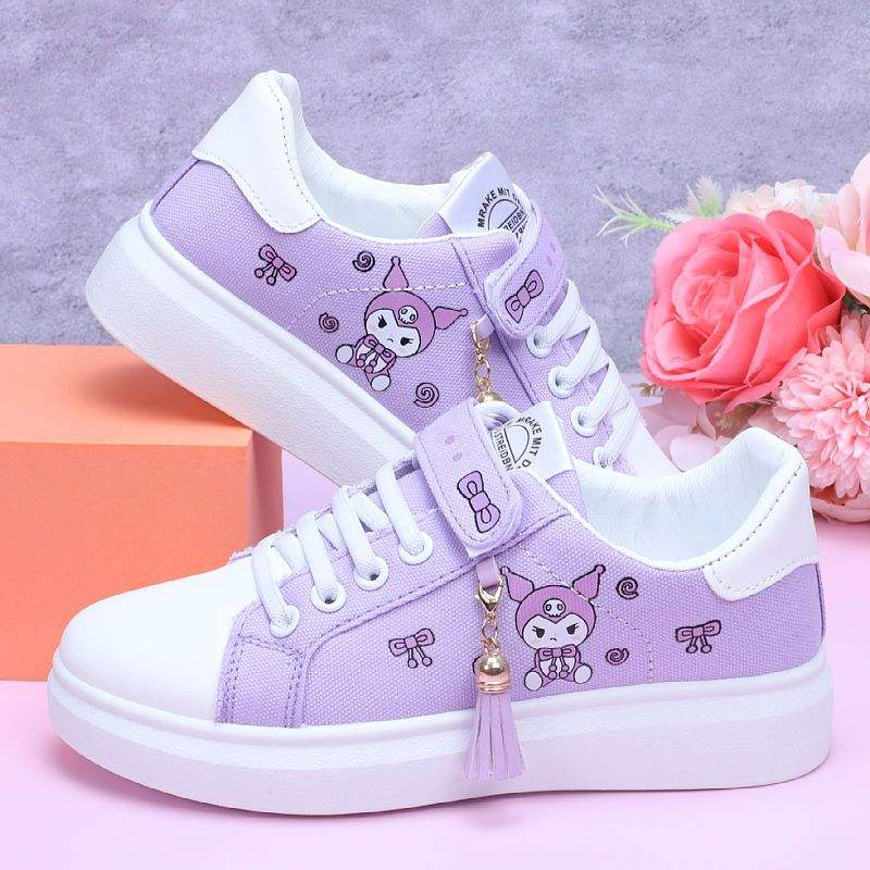 Kawaii Cartoon Kuromi Casual Shoes - KawaiiMerch.com