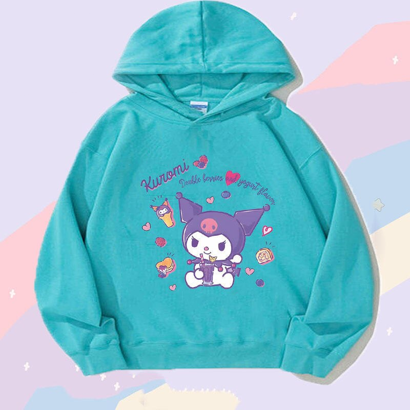 Kawaii Anime Sanrio Kuromi Children Hoodie - KawaiiMerch.com