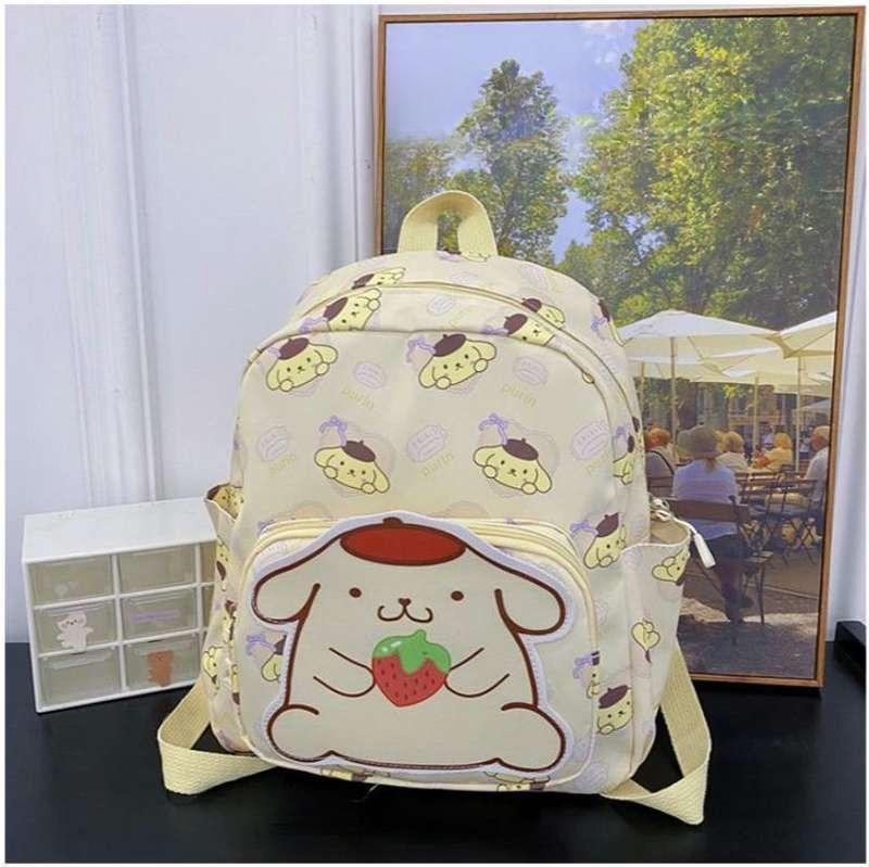 Sanrio Pompom Purin Cartoon Kawaii Schoolbag - KawaiiMerch.com