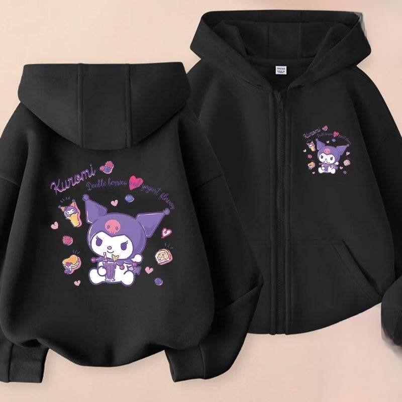 Sanrio Kawaii Kuromi Children Coat And Jacket For Women - KawaiiMerch.com