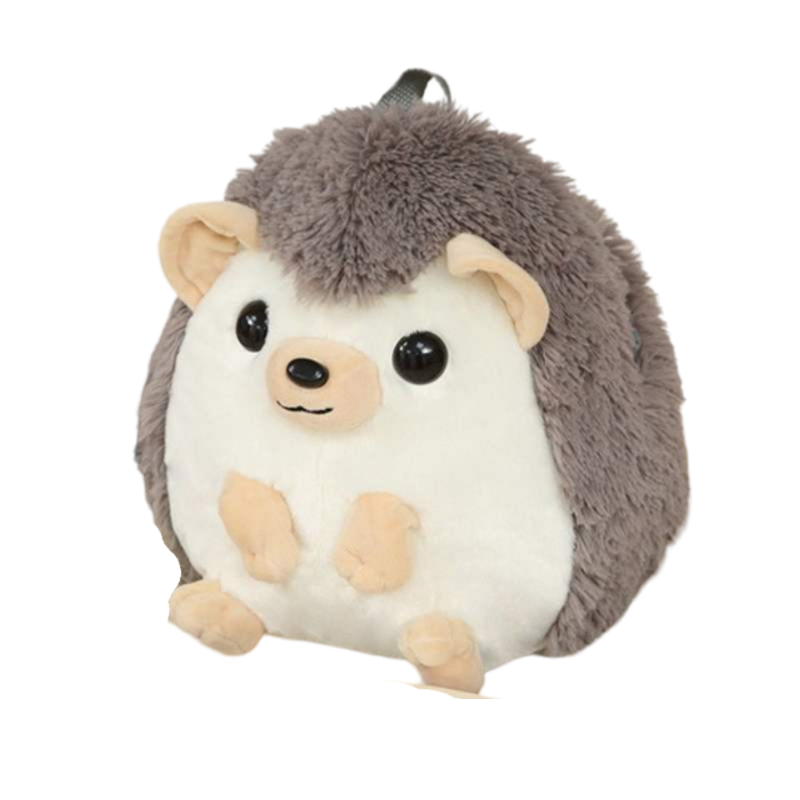 Kawaii Cartoon Hedgehog Plush Backpack