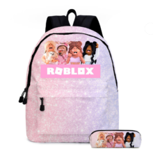 Kawaii Cartoon Roblox Backpack With Pencil Case Kawaii Cartoon Roblox Backpack With Pencil Case