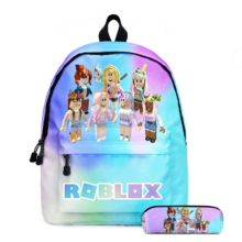 Kawaii Cartoon Roblox Backpack With Pencil Case Kawaii Cartoon Roblox Backpack With Pencil Case