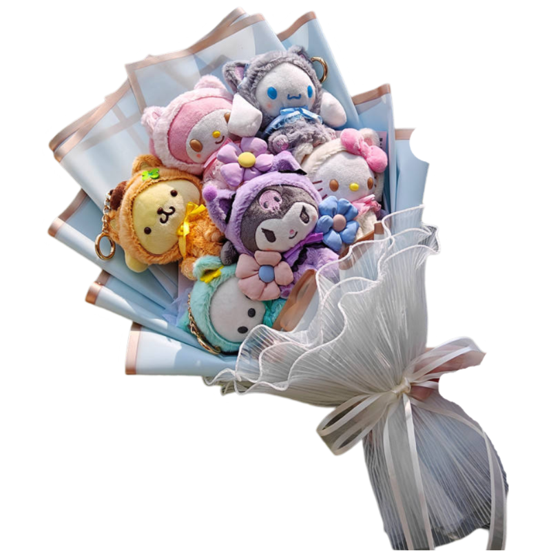 Sanrio Kawaii Cartoon Plush Toy Bouquet - KawaiiMerch.com