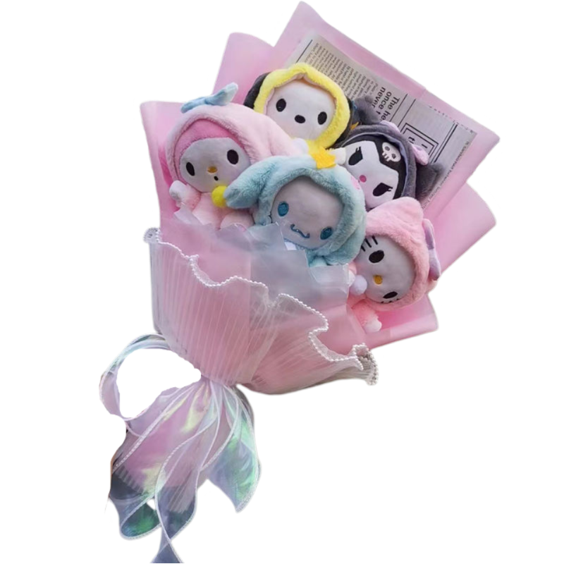 Sanrio Kawaii Cartoon Plush Toy Bouquet - KawaiiMerch.com