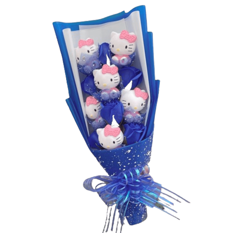 Rose With Kawaii Hello Kitty Plush Toy Bouquet Rose With Kawaii Hello Kitty Plush Toy Bouquet