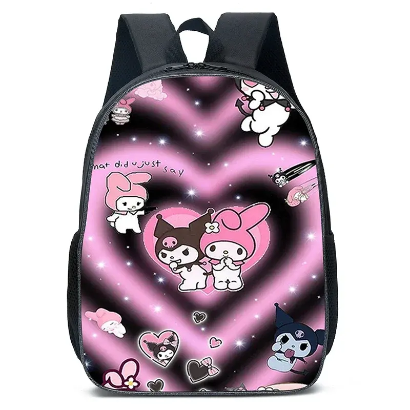 Anime Kawaii Kuromi And My Melody Waterproof Backpack Anime Kawaii Kuromi And My Melody Waterproof Backpack